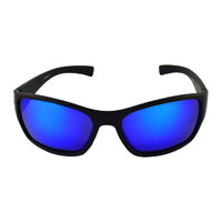 Rocko's Polarised Sunglasses Dingo C2 Matte Black / Blue Revo