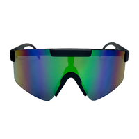 Rocko's UV400 Sunglasses Komodo C21 Matte Black / Blue Green Revo