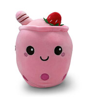 Mini Mates Pink Bubble Tea Medium Plush Toy