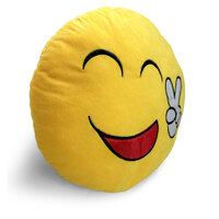 Peace Emoji Plush Pillow | 39.5 cm | Mini Mates