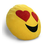 Heart Eye Emoji Plush Pillow | 39.5 cm | Mini Mates