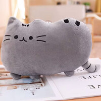 Cat Cushion Large Plush | Grey | 27 cm | Mini Mates