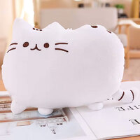 Cat Cushion Large Plush | White | 27 cm | Mini Mates