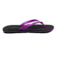 Platinum Weave Thongs | Black & Mauve | Womens Comfy Woven Straps for Any Adventure | Rockos