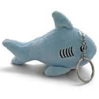 Mini Mates Blue Shark Key Chain Plush