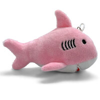 Mini Mates Pink Shark Key Chain Plush