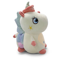 Mini Mates White/Rainbow Unicorn Large Plush Toy