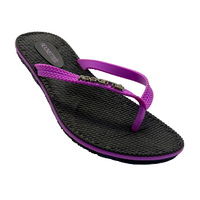 Platinum Weave Thongs | Black & Mauve | Womens Comfy Woven Straps for Any Adventure | Rockos