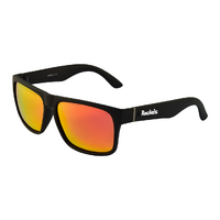 Rocko's Polarised Sunglasses Harley C3 Matte Black / Red Revo