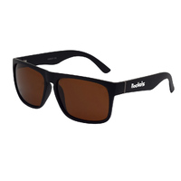 Rocko's Polarised Sunglasses Harley C4 Matte Black / Brown