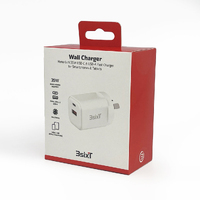 Wall Charger GaN 35W USB-C PD + QC27W USB-A - 3SIXT