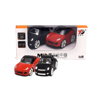 2pk Diecast Pull Back Sports Car - Red