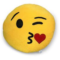 Kiss and Wink Emoji Plush Pillow | 39.5 cm | Mini Mates