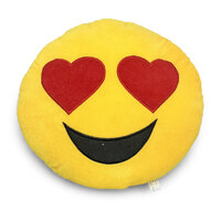 Heart Eye Emoji Plush Pillow | 39.5 cm | Mini Mates