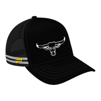 Rockos Outback Caps - Angry Bull Black Trucker Cap