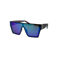 Live and Let Live | C21 | UV400 Protection | Sunglasses | Black Frame | Green Revo