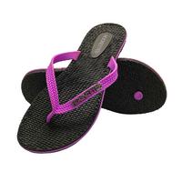 Platinum Weave Thongs | Black & Mauve | Womens Comfy Woven Straps for Any Adventure | Rockos