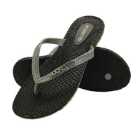 Platinum Weave Thongs | Black & Silver | Womens Woven Sandals Built for Aussie Summers | Rockos