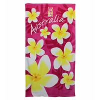 Beach Towel - Frangipani Towel Pink